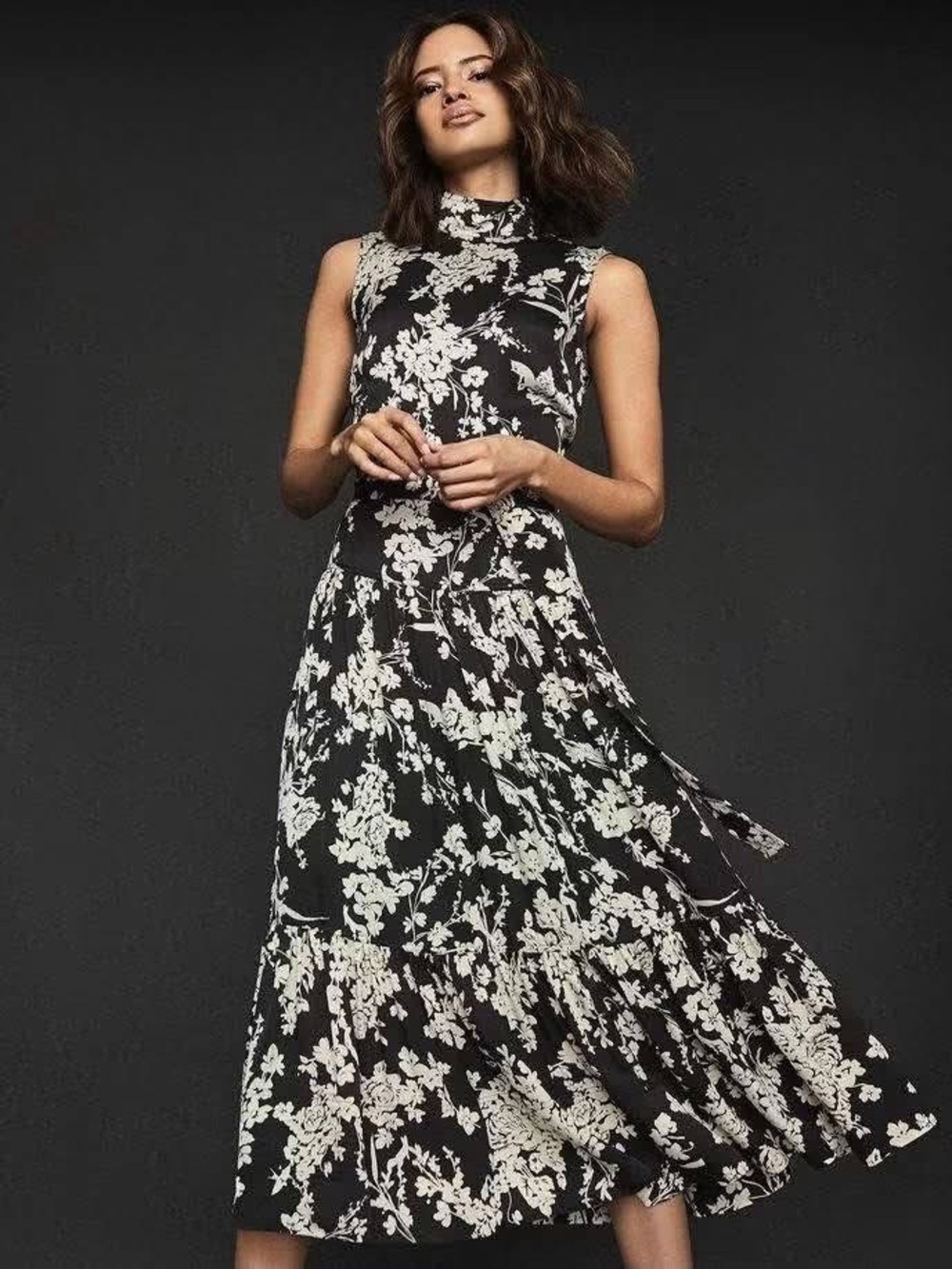 Reiss Briella Floral Printed Midi Dress – Size US 8 - Picture 8 of 8